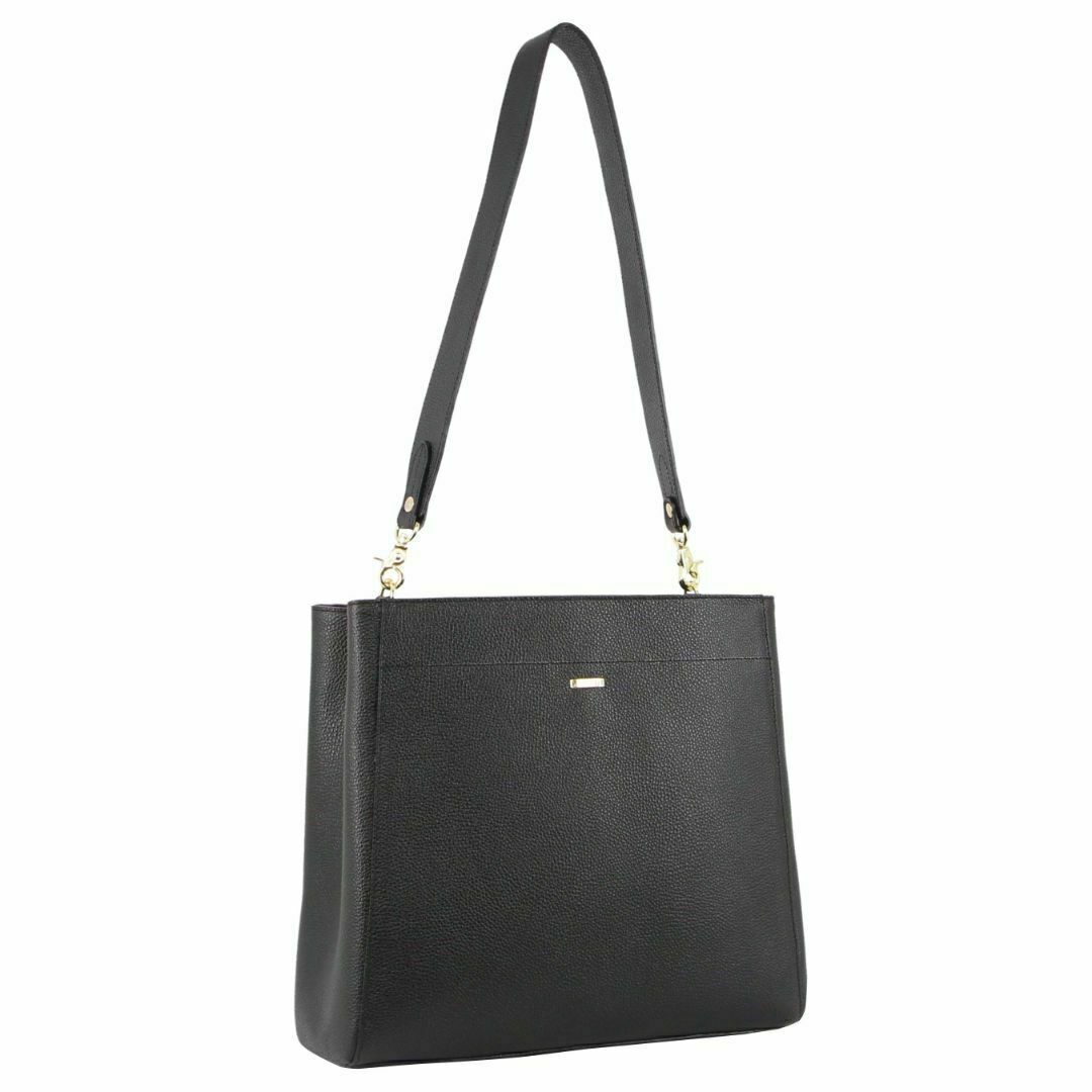 Morrissey Womens Italian Structured Leather Cross Body Bag Handbag Ladies Black