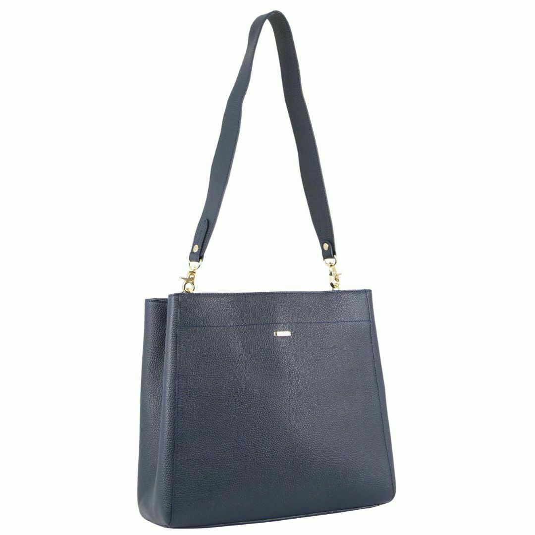 Morrissey Ladies Italian Structured Leather Cross Body Handbag Bag Womens Navy