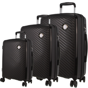 Pierre Cardin Inspired Milleni Hardshell 3 Piece Luggage Bag Set Travel Suitcase