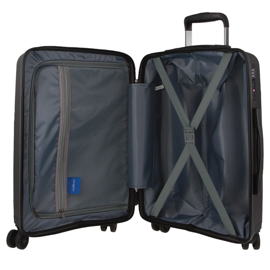 Pierre Cardin Inspired Milleni Hardshell 3 Piece Luggage Bag Set Travel Suitcase