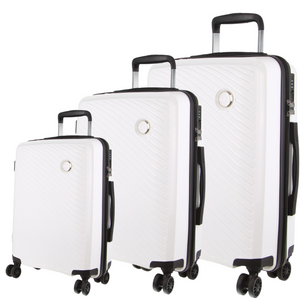 Pierre Cardin Inspired Milleni Hardshell 3 Piece Luggage Bag Set Travel Suitcase