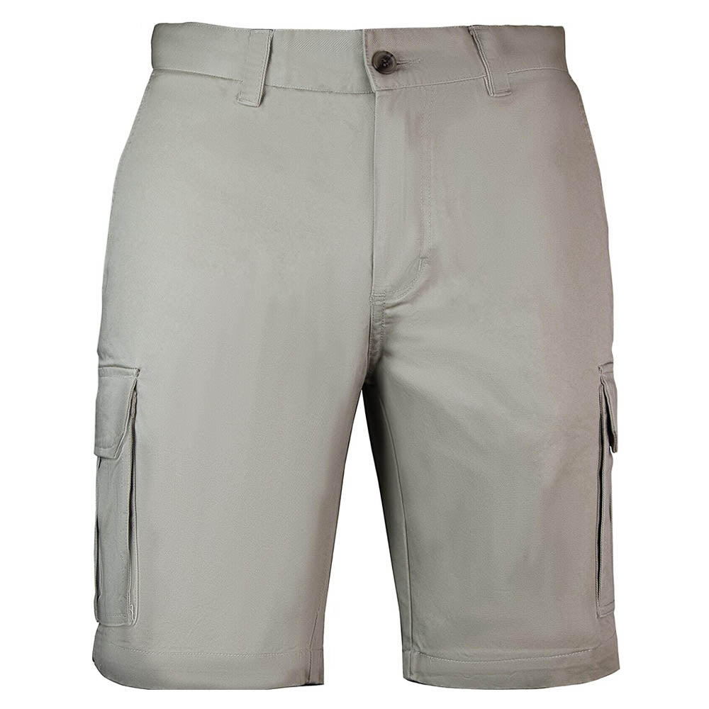 Mens Cargo Shorts 100% Cotton Casual Work Wear Half Pants Summer Army Military Fawn 32 (82Cm)