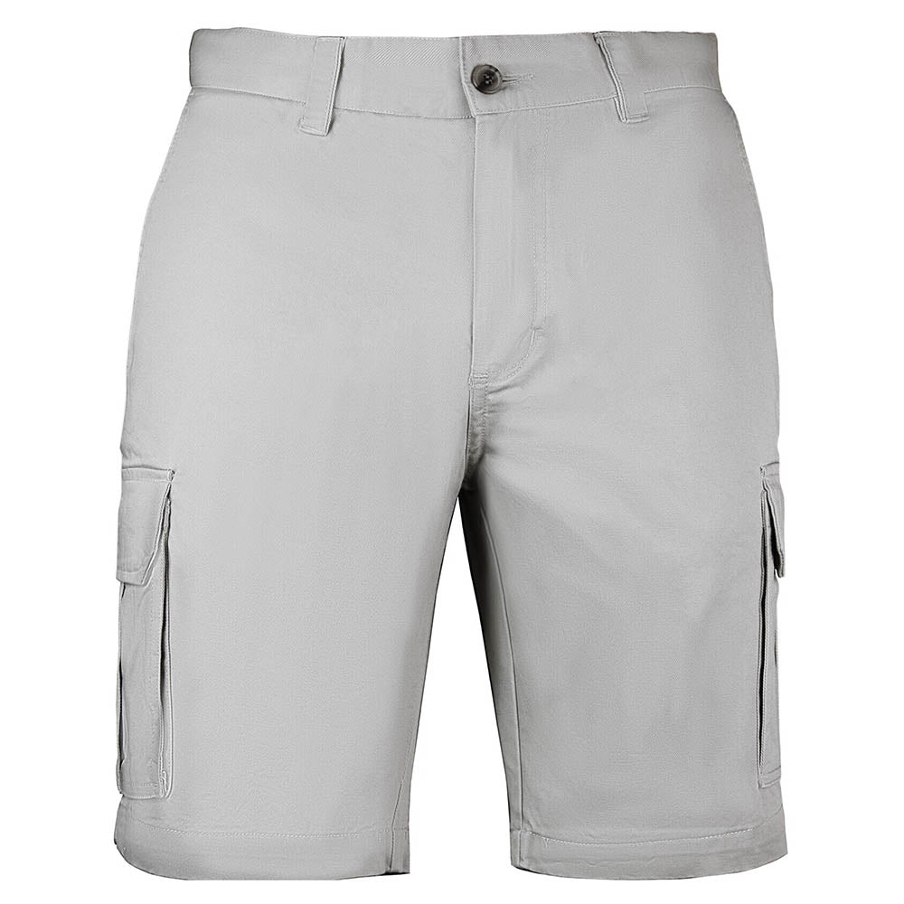 Mens Cargo Shorts 100% Cotton Casual Work Wear Half Pants Summer Army Military Stone 32 (82Cm)