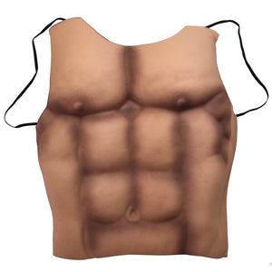 Mens Muscle Chest Costume Six Pack Party Bodybuilder 6 Fancy Fun