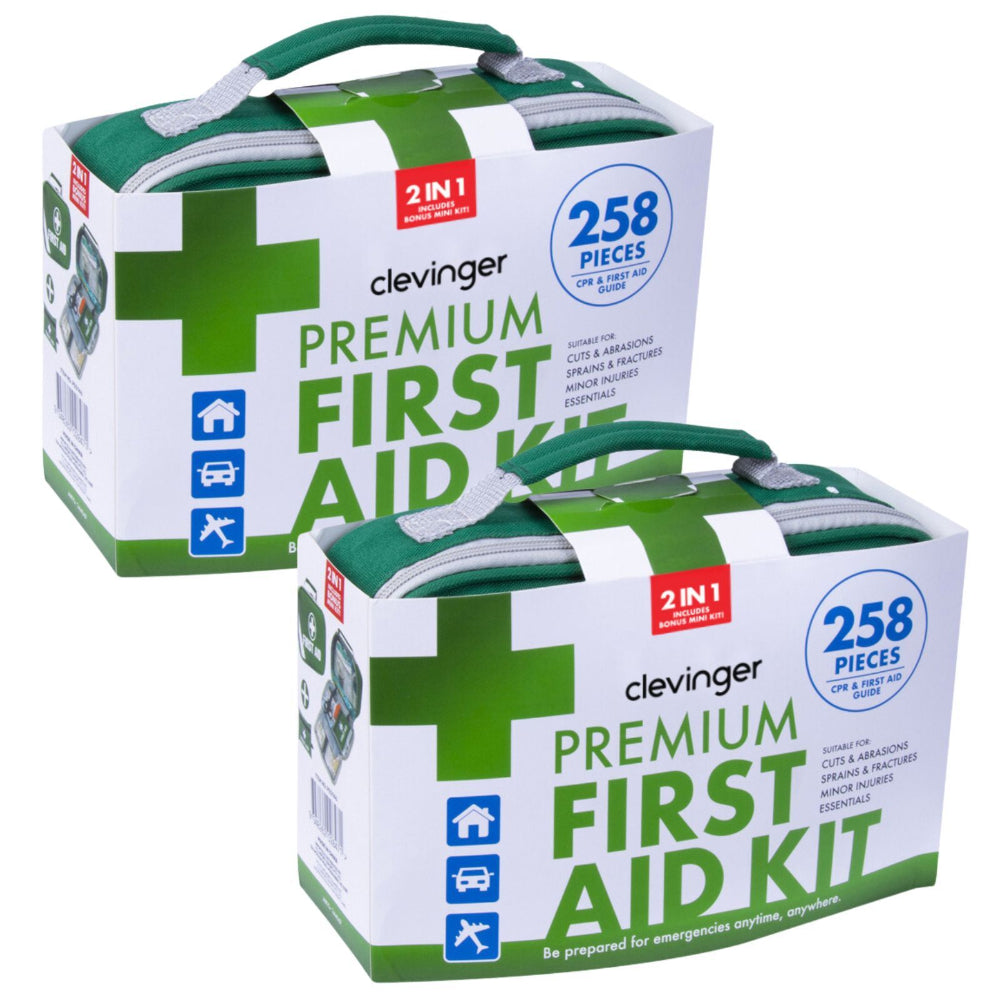 2X 258Pcs Premium First Aid Kit Medical Travel Set Emergency Family Safety