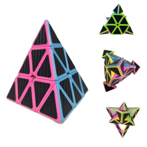 Educational Toys Pyraminx Triangle Cube Pyramid Brain Teaser Puzzle