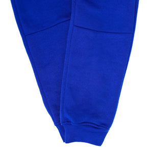 Mens Skinny Track Pants Joggers Trousers Gym Casual Sweat Cuffed Slim Trackies Fleece Royal Blue