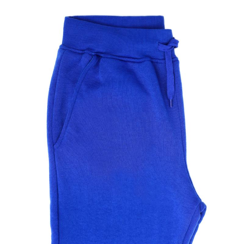 Mens Skinny Track Pants Joggers Trousers Gym Casual Sweat Cuffed Slim Trackies Fleece Royal Blue