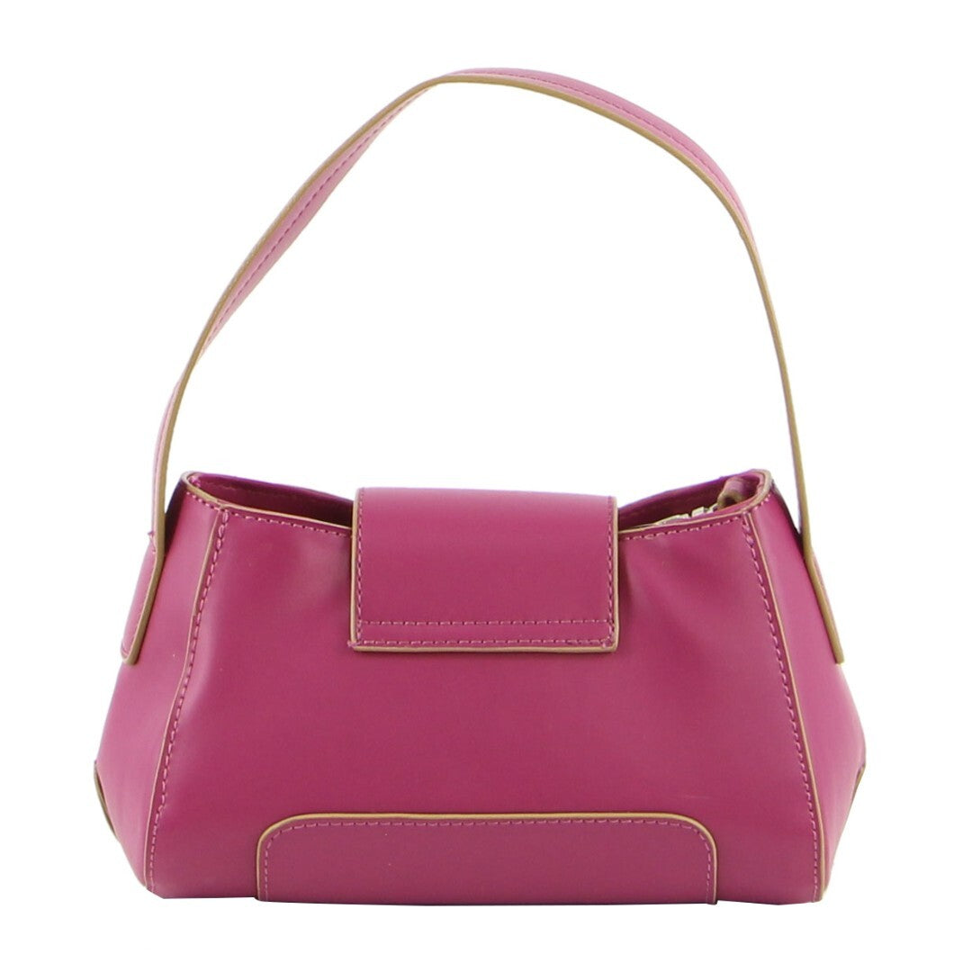 Milleni Mini Fashion Handbag Tote Bag In Magenta