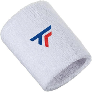 Tecnifibre Tennis Xl Wristband Bands Sweatband Sport Squash Cotton White