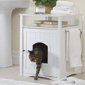 Jasper 2 Cat Litter Cabinet White