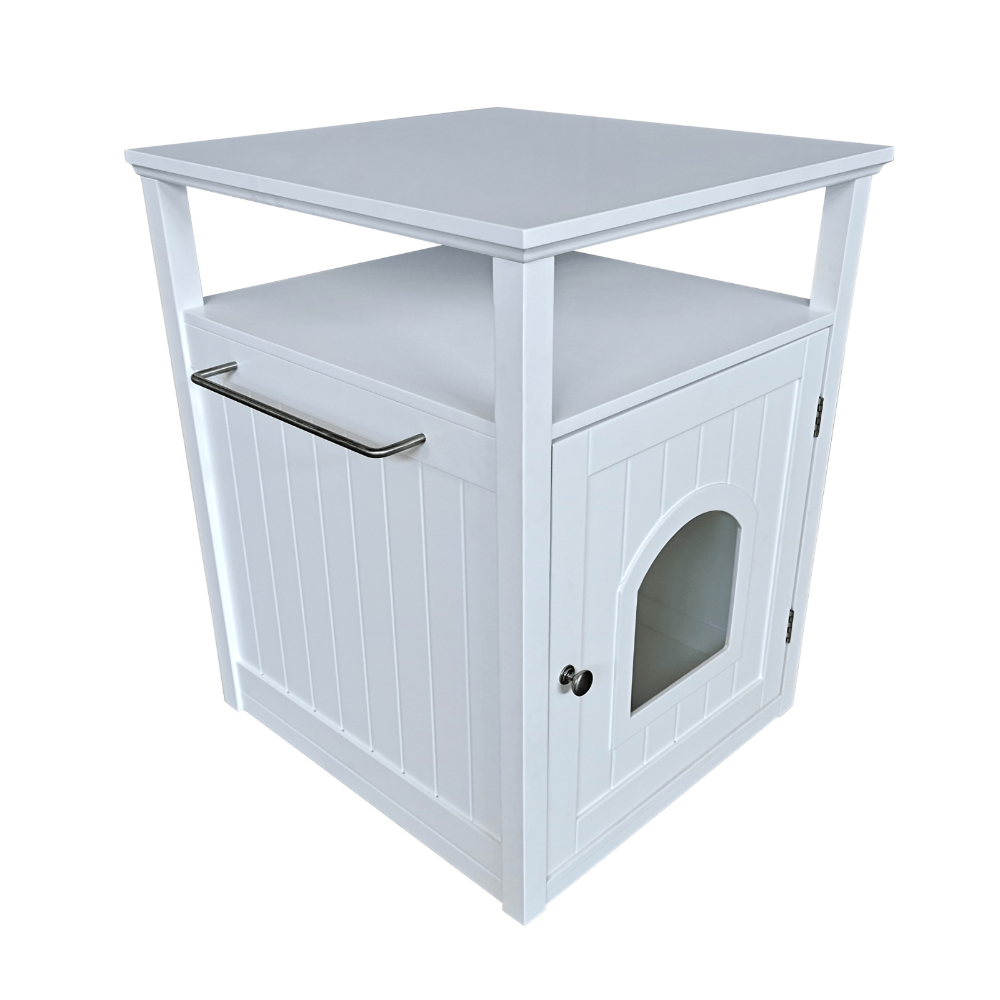 Jasper 2 Cat Litter Cabinet White