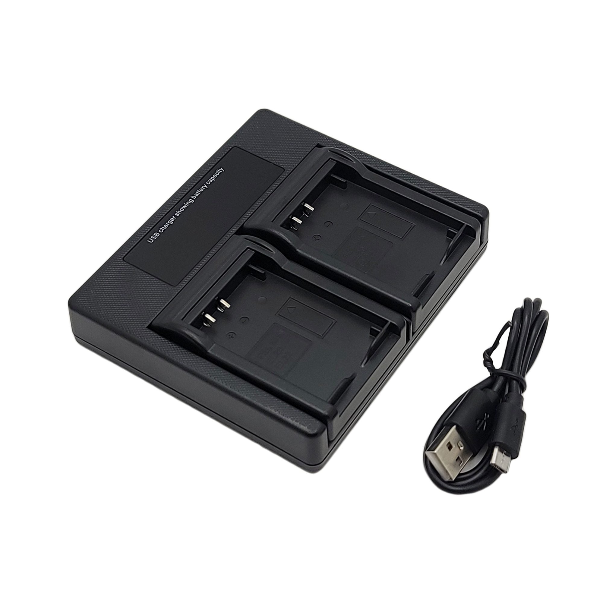 Hridz D08s Dual Charger For Panasonic Cgr D08r Do8s D120 E1b