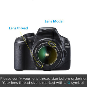Hridz 3Pcs Uv Cpl Fld Lens Filter Combo Pack With Pouch For Slr Camera Colour 58Mm