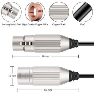 Hridz 1M Xlr Cable Male To Female Audio Output And Input Apply Ktv Microphone