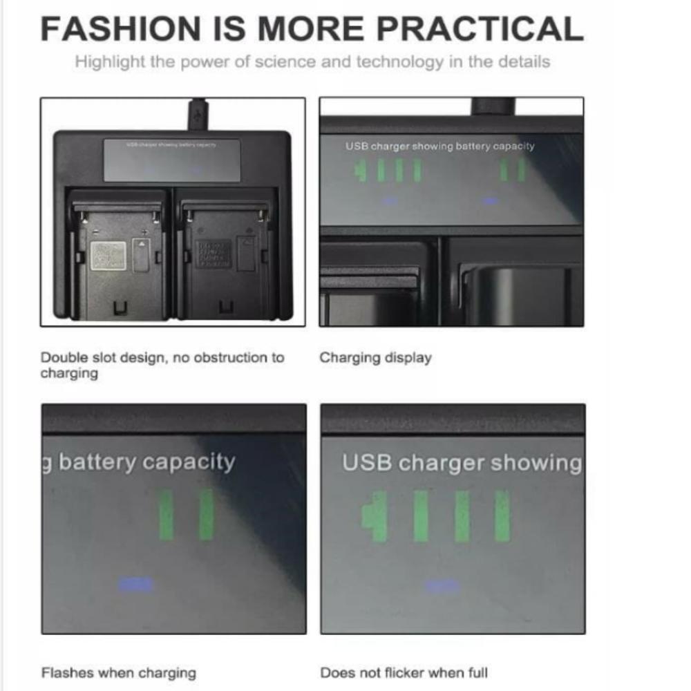 Hridz En El23 Battery & Charger Set For Nikon Coolpix B700 S810c P600 P610s