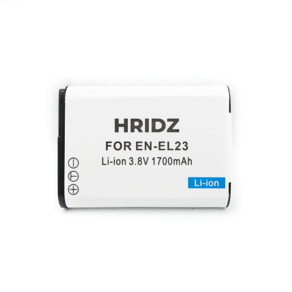 Hridz En El23 Battery & Charger Set For Nikon Coolpix B700 S810c P600 P610s