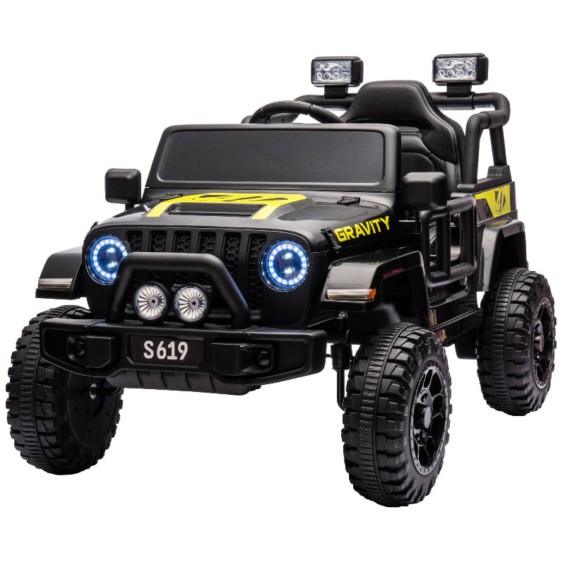 12V Kids Electric Ride On Jeep A Black