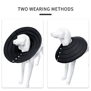 Ondoing Pet Dog Cat Elizabethan Collar Cone Mesh Recovery Multicolor