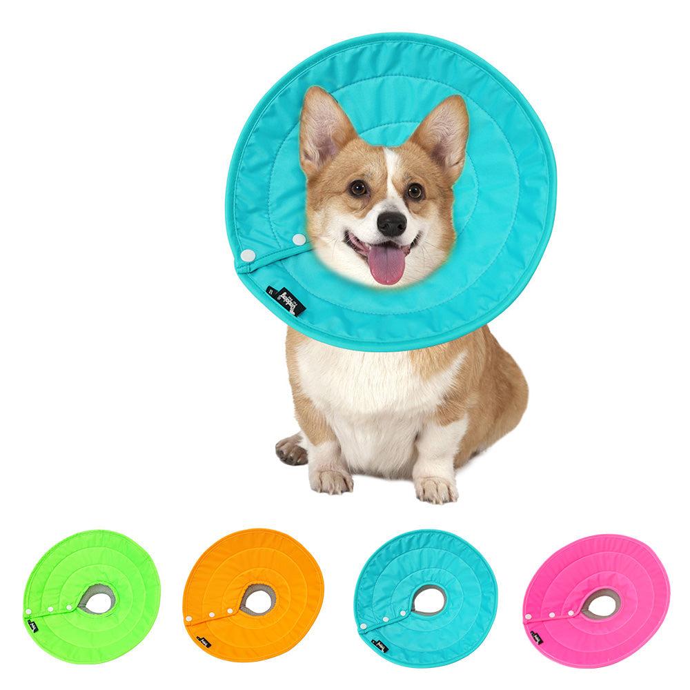 Pet Dog Cat Elizabethan Collar Nylon Adjustable Cone Mesh Recovery