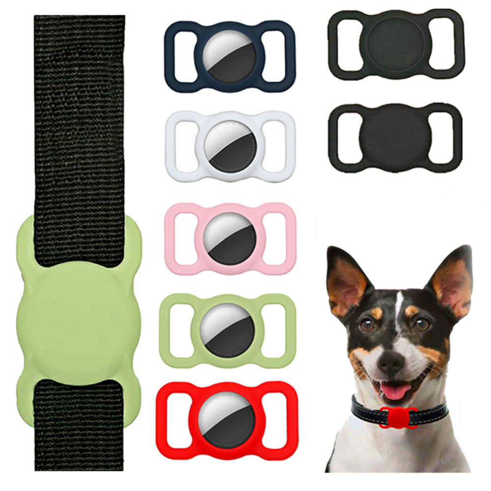 Silicone Pet Protective Case For Airtag Loop Apple Gps Finder Dog Cat Collar Au