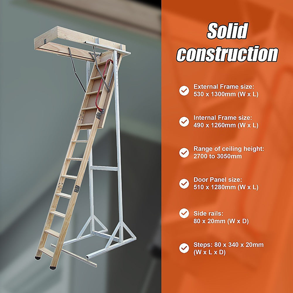 Attic Loft Ladder 2700Mm To 3050Mm