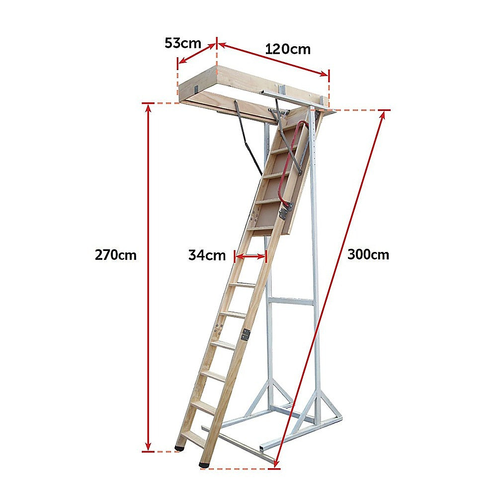 Attic Loft Ladder 2200Mm To 2700Mm