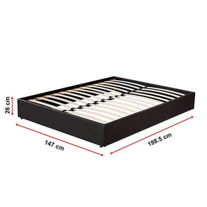 Pu Leather Double Bed Ensemble Frame