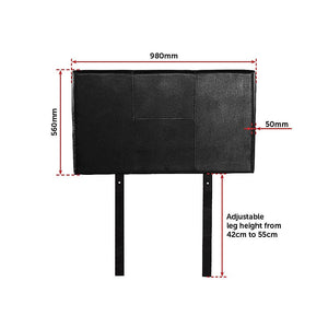 Pu Leather Single Bed Headboard Bedhead Black