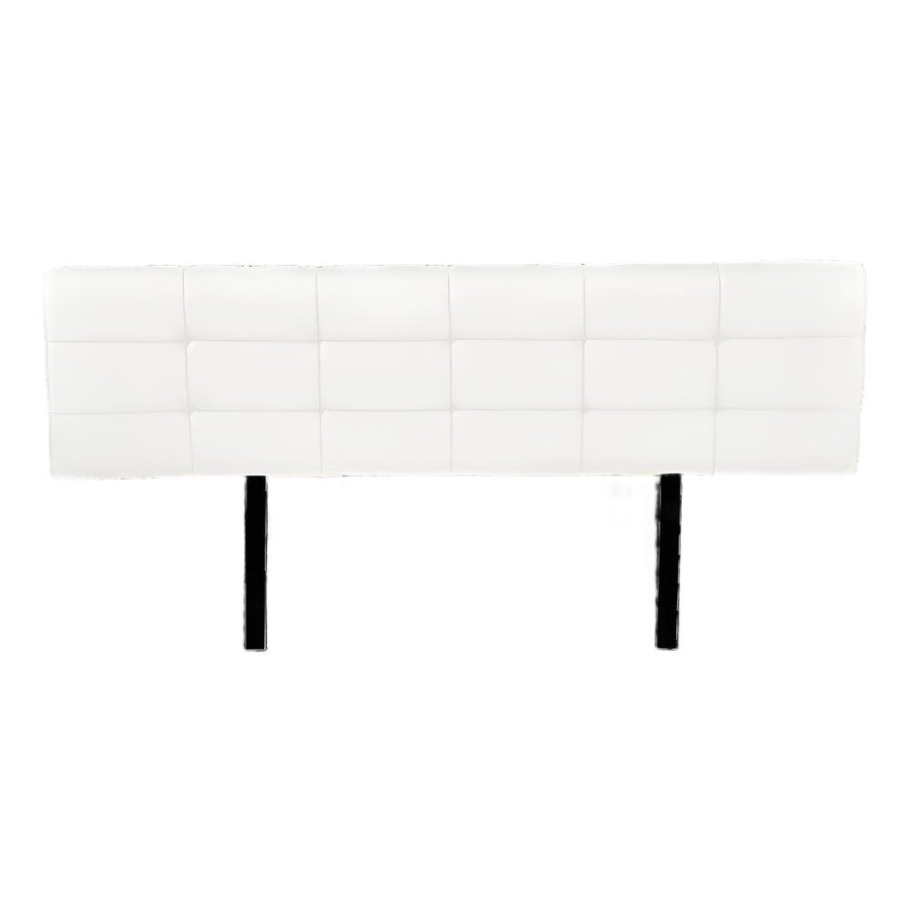 Pu Leather King Bed Deluxe Headboard Bedhead White