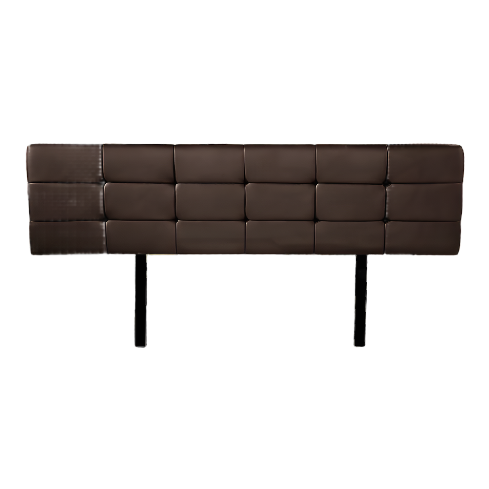 Pu Leather King Bed Deluxe Headboard Bedhead Brown