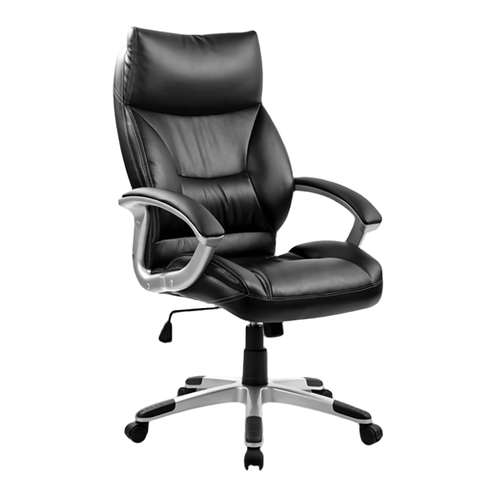 Pu Leather Office Chair Executive Padded Black