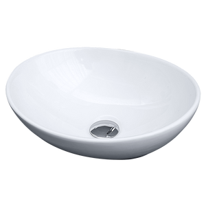 Above Counter Bathroom Vanity Oval Ceramic Basin