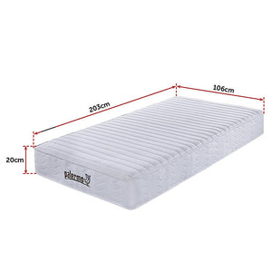 Palermo Contour 20Cm Encased Coil King Single Mattress Certipur Us Certified Foam
