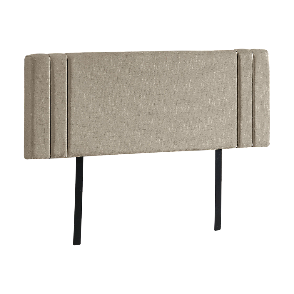 Linen Fabric Double Bed Deluxe Headboard Bedhead Beige