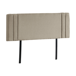 Linen Fabric Double Bed Deluxe Headboard Bedhead Beige