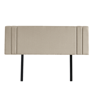 Linen Fabric Double Bed Deluxe Headboard Bedhead Beige