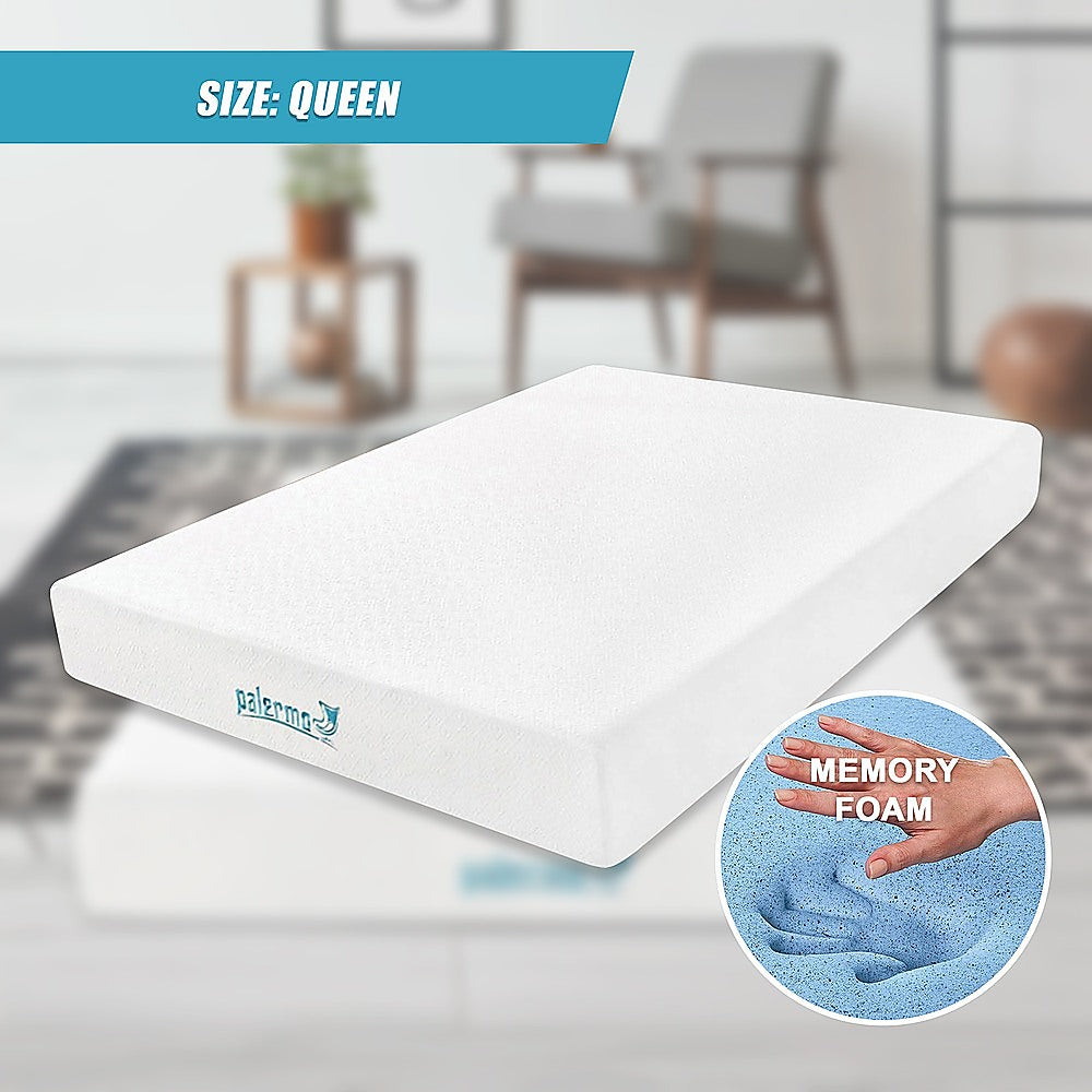 Palermo Queen 25Cm Gel Memory Foam Mattress Dual Layered Certipur Us Certified