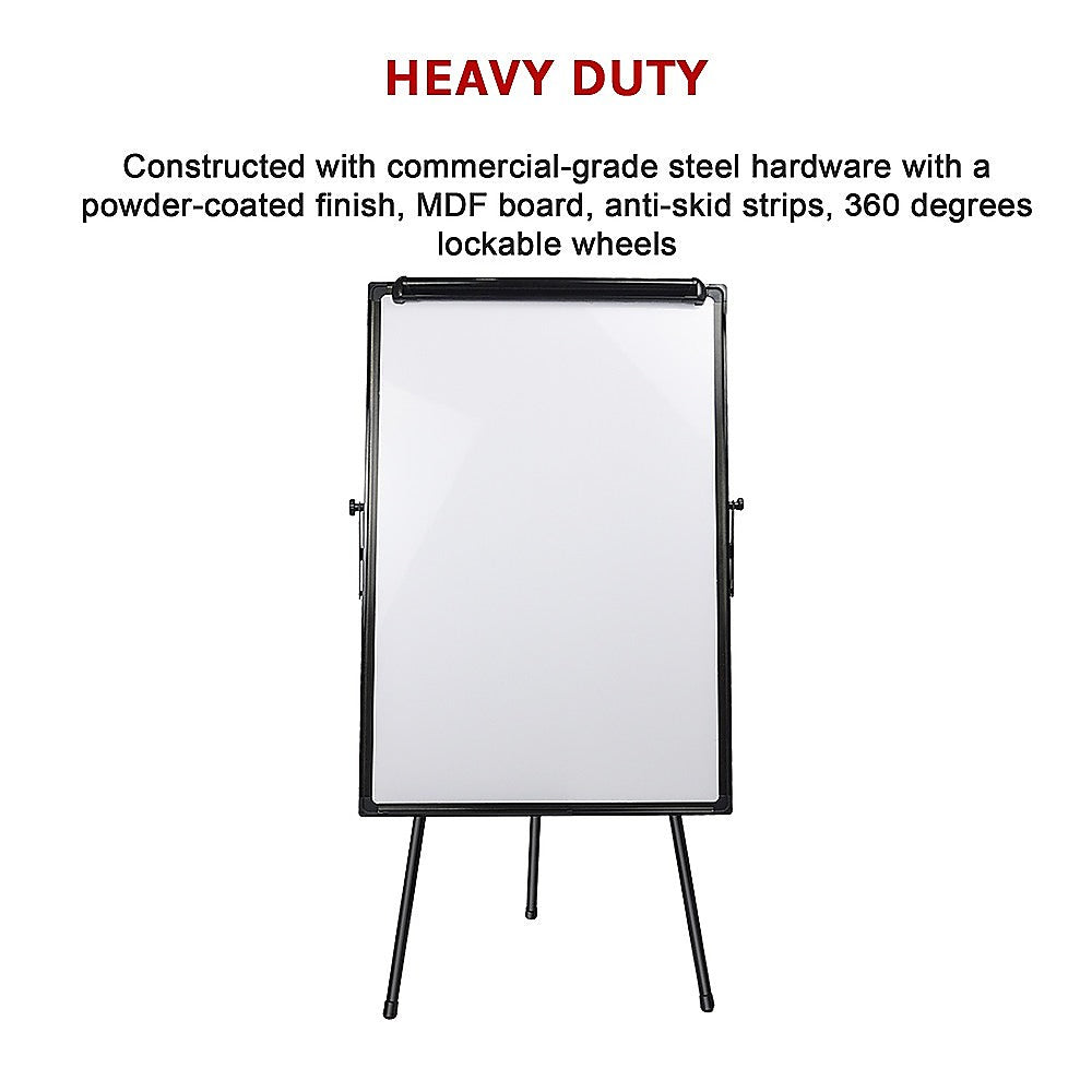 60 X 90Cm Magnetic Writing Whiteboard Dry Erase W/ Height Adjustable Tripod Stand