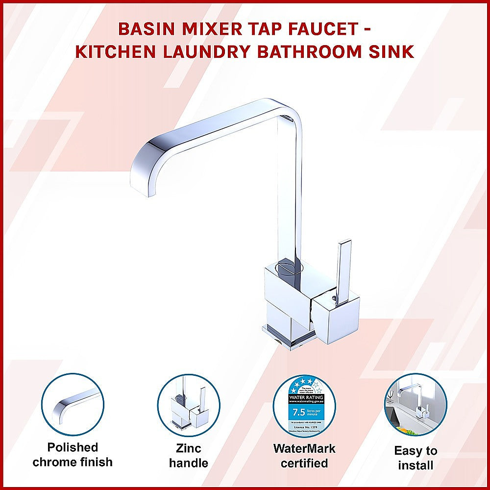 Basin Mixer Tap Faucet Kitchen Laundry Bathroom Sink