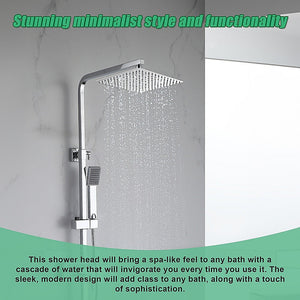 300Mm Shower Head Square 304Ss Polished Chrome Finish