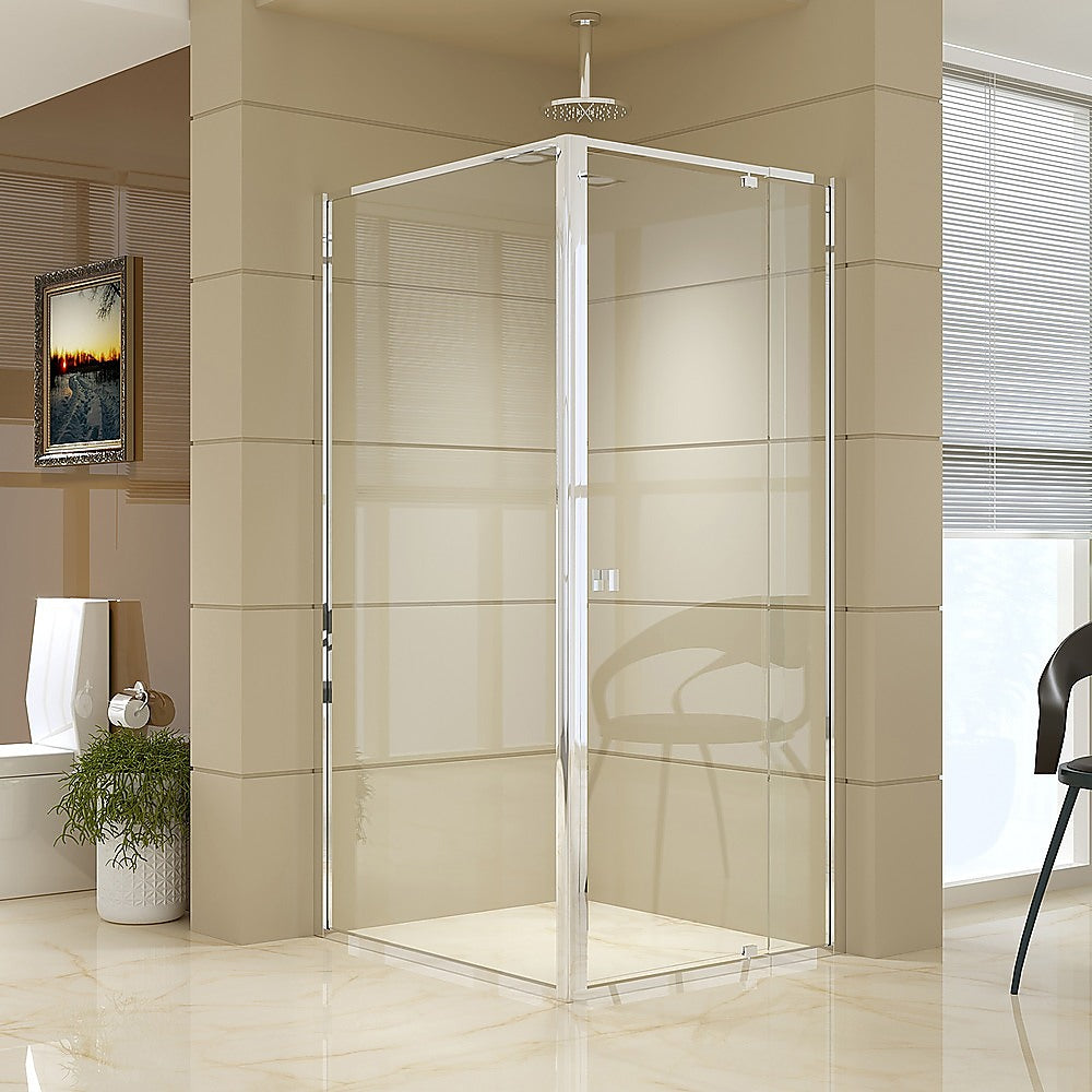 Semi Frameless Shower Screen (82~90)X 195Cm & (98~101)X Side As/Nzs Glass