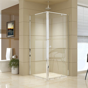 Semi Frameless Shower Screen (82~90)X 195Cm & (89~92)X Side As/Nzs Glass