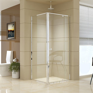 Semi Frameless Shower Screen (82~90)X 195Cm & (77~80)X Side As/Nzs Glass