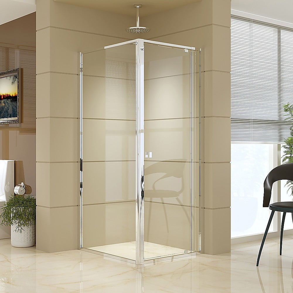 Semi Frameless Shower Screen (74~82)X 195Cm & (89~92)X Side As/Nzs Glass