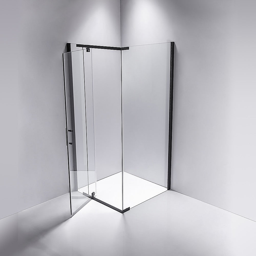 Shower Screen 900X800x1900mm Framed Safety Glass Pivot Door By Della Francesca