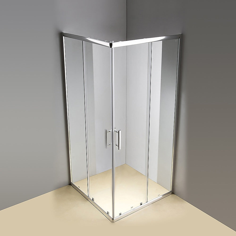 Della Francesca 800 X 1000Mm Sliding Door Nano Safety Glass Shower Screen By