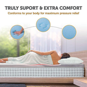 Palermo Double Memory Foam Mattress Topper Cooling Gel Infused Certipur Approved