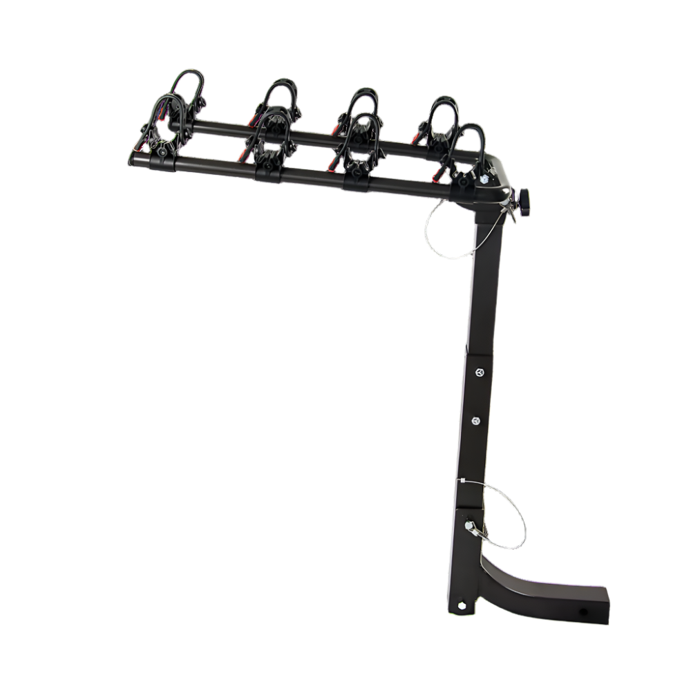 Premium 4 Bike Carrier Rack Hitch Mount Swing Down Bicycle W/ 2" Receiver