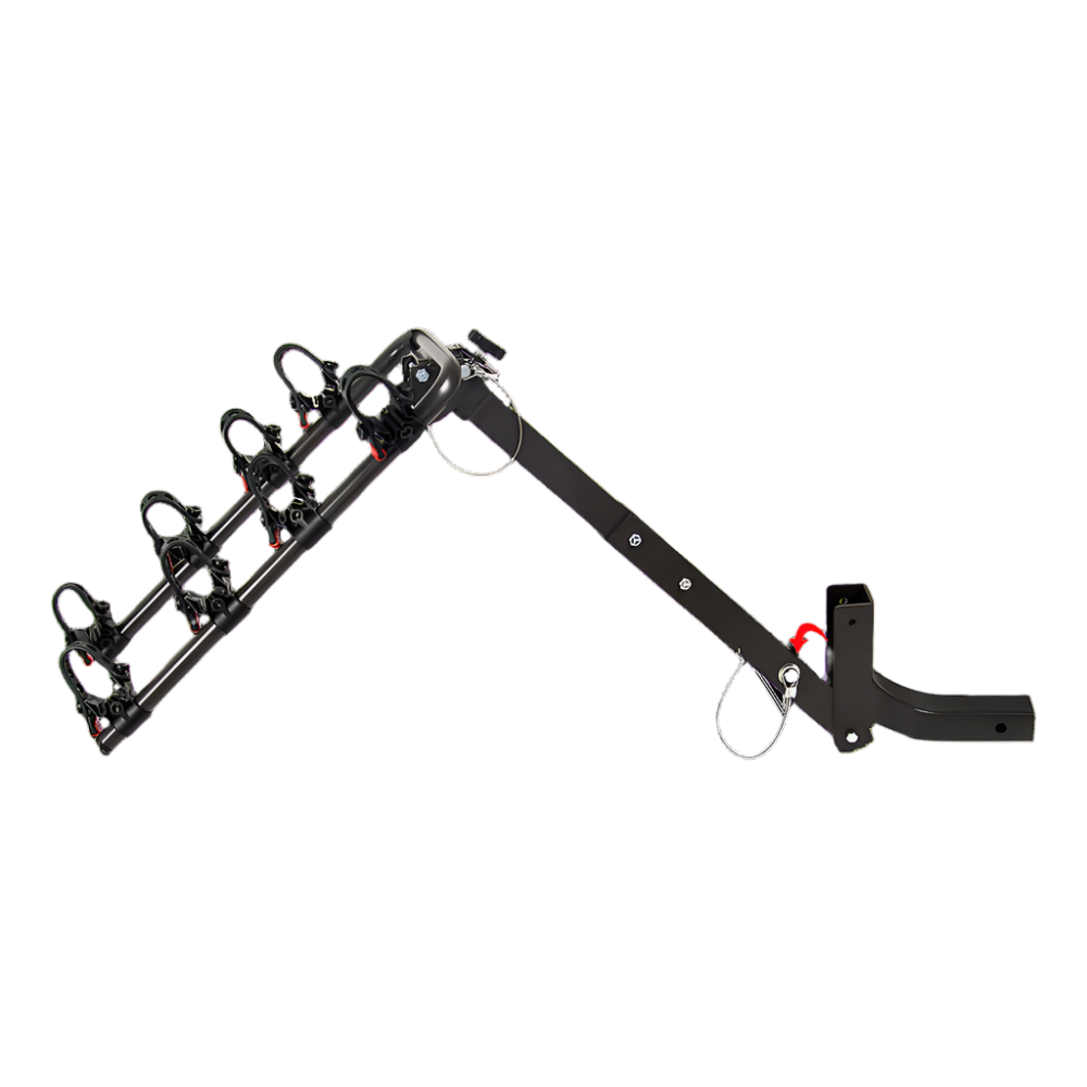 Premium 4 Bike Carrier Rack Hitch Mount Swing Down Bicycle W/ 2" Receiver